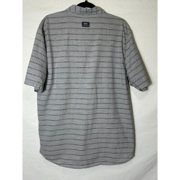 Vans Men's Cotton Collared Button Down Short Sleeve Polo Shirt Size XL - Picture 4 of 4